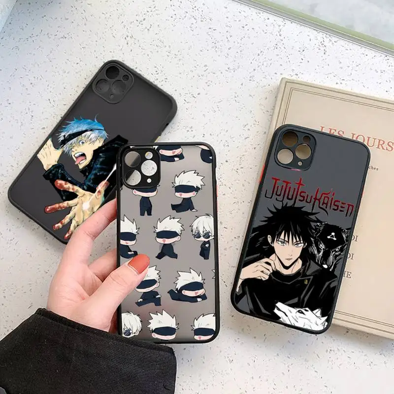 Jujutsu Kaisen Anime Phone Case For iPhone 12 11 Mini Pro XR XS Max 7 8 Plus X Matte transparent cover 
Jujutsu Kaisen Anime Phone Case For iPhone 12 11 Mini Pro XR XS Max 7 8 Plus X Matte transparent cover