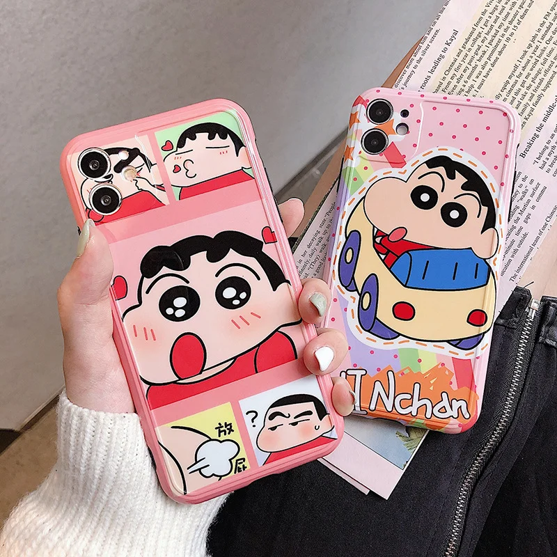 Funny Novelty Crayon Shin-Chan Phone Case For iPhone 11 12 Pro Max Xr Xs Max 7 8 Plus IMD Pattern Cute Anime Mobile Shell Cover
Funny Novelty Crayon Shin-Chan Phone Case For iPhone 11 12 Pro Max Xr Xs Max 7 8 Plus IMD Pattern Cute Anime Mobile Shell Cover