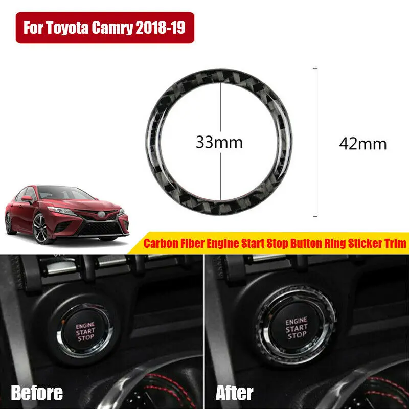 For Toyota Camry 2018-20 Button Sticker Trim Ring Nice Hot Useful Brand New | Автомобили и мотоциклы