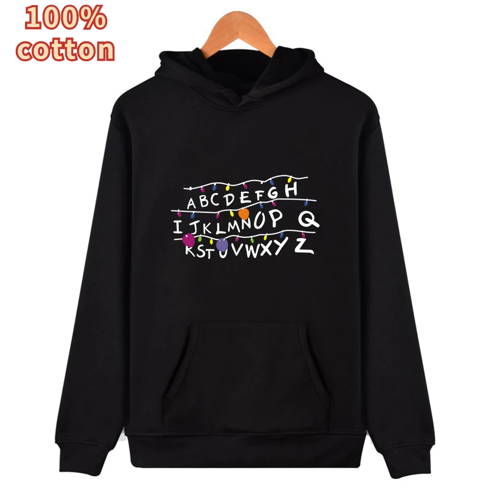 Stranger Things 100%cotton Hoodies Sweatshirt Cool High Street Hooded Hip Hop Fans Hoodies Outwear Pullovers Casual Sweatshirt
Stranger Things 100%cotton Hoodies Sweatshirt Cool High Street Hooded Hip Hop Fans Hoodies Outwear Pullovers Casual Sweatshirt
