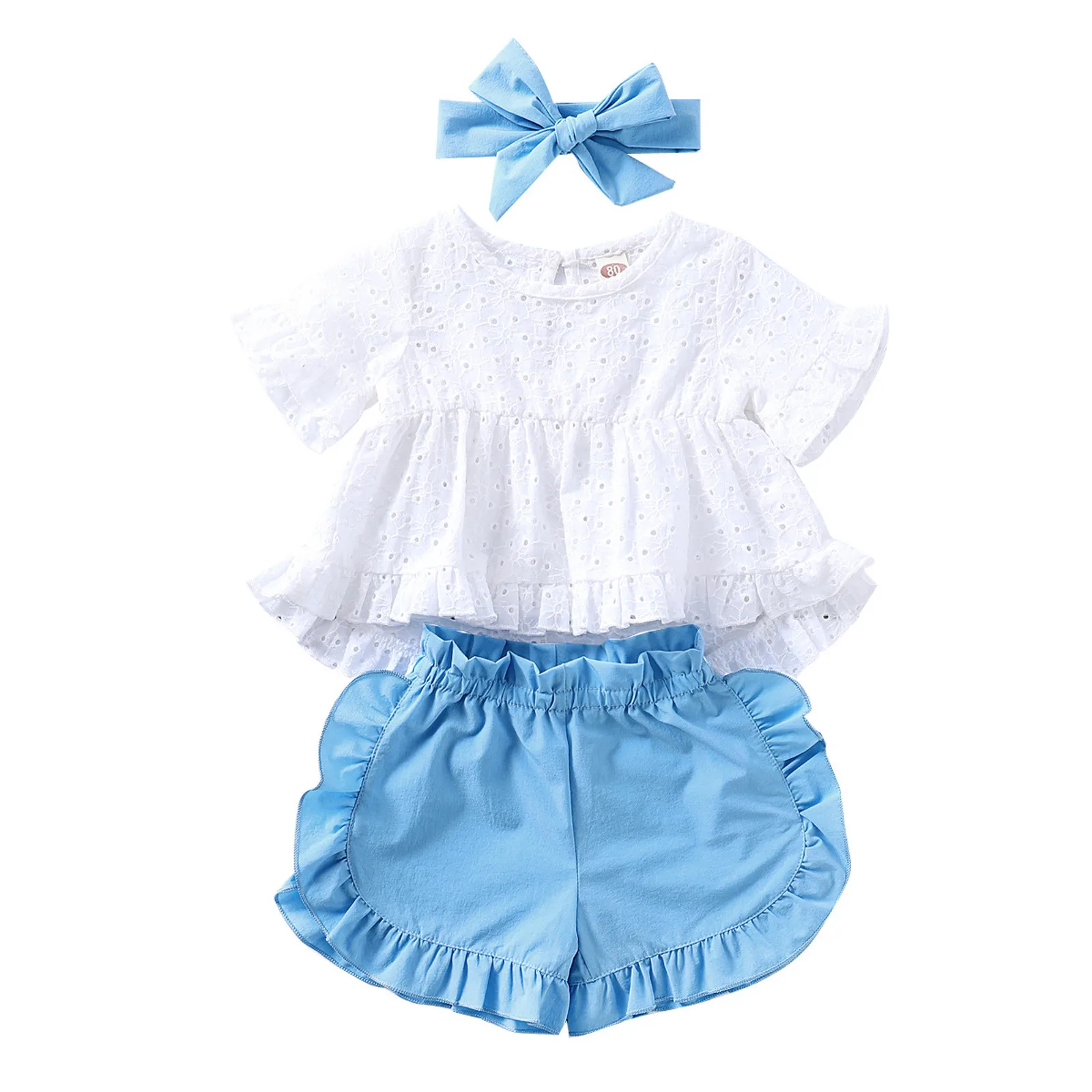 Newborn Infant Baby Girl Summer Clothes Lace T shirt Short Sleeve Tops Solid Ruffle Shorts Outfits kids clothes
Newborn Infant Baby Girl Summer Clothes Lace T shirt Short Sleeve Tops Solid Ruffle Shorts Outfits kids clothes