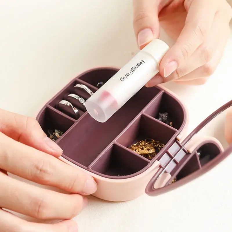 Nordic Contrast Color Jewelry Box 7-division Travel Portable Lipstick Earring Ring Storage Box Makeup Mirror Jewelry Organizer
Nordic Contrast Color Jewelry Box 7-division Travel Portable Lipstick Earring Ring Storage Box Makeup Mirror Jewelry Organizer