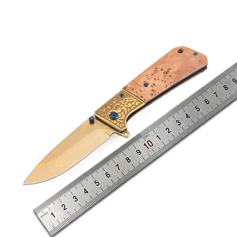 Hysenss Outdoor Survival Camping Hunting Tactical Folding Knife Stainless Steel Blade Gilded Titanium Processing Peeling Tool
Hysenss Outdoor Survival Camping Hunting Tactical Folding Knife Stainless Steel Blade Gilded Titanium Processing Peeling Tool