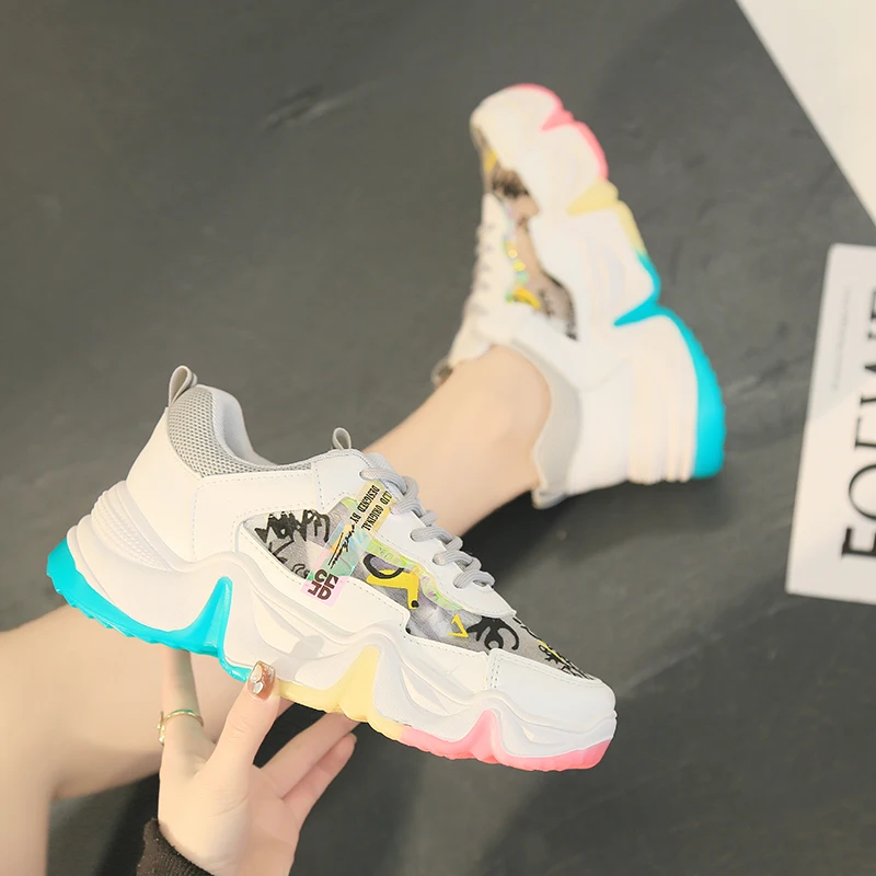 Thick bottom chunky sneakers 2020 summer brand fashion ladies dad shoes mesh breathable lace rainbow bottom upgraded version of
Thick bottom chunky sneakers 2020 summer brand fashion ladies dad shoes mesh breathable lace rainbow bottom upgraded version of