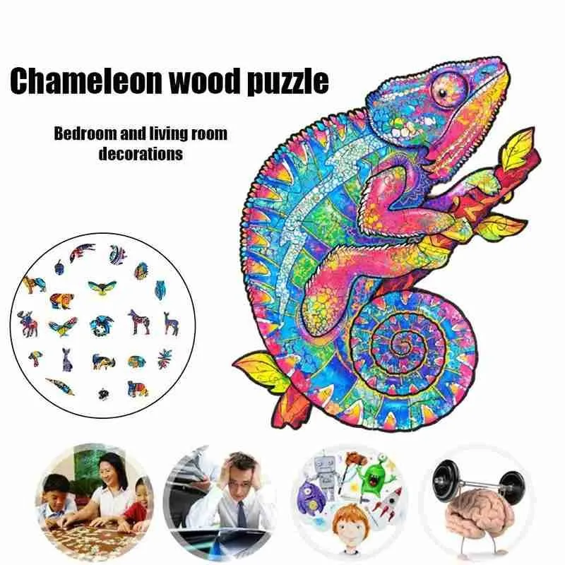 Wooden Puzzles For Adults Jigsaw Puzzles Mysterious Chameleon Wooden Puzzle Toys For Adults Children Animal Puzzle
Wooden Puzzles For Adults Jigsaw Puzzles Mysterious Chameleon Wooden Puzzle Toys For Adults Children Animal Puzzle
