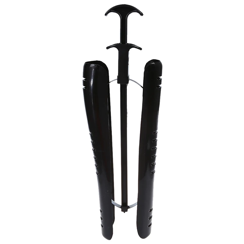 1 PAIR 12 1/2 Inch Boot Stretcher Shaper / Shoe Tree With Handle--Black