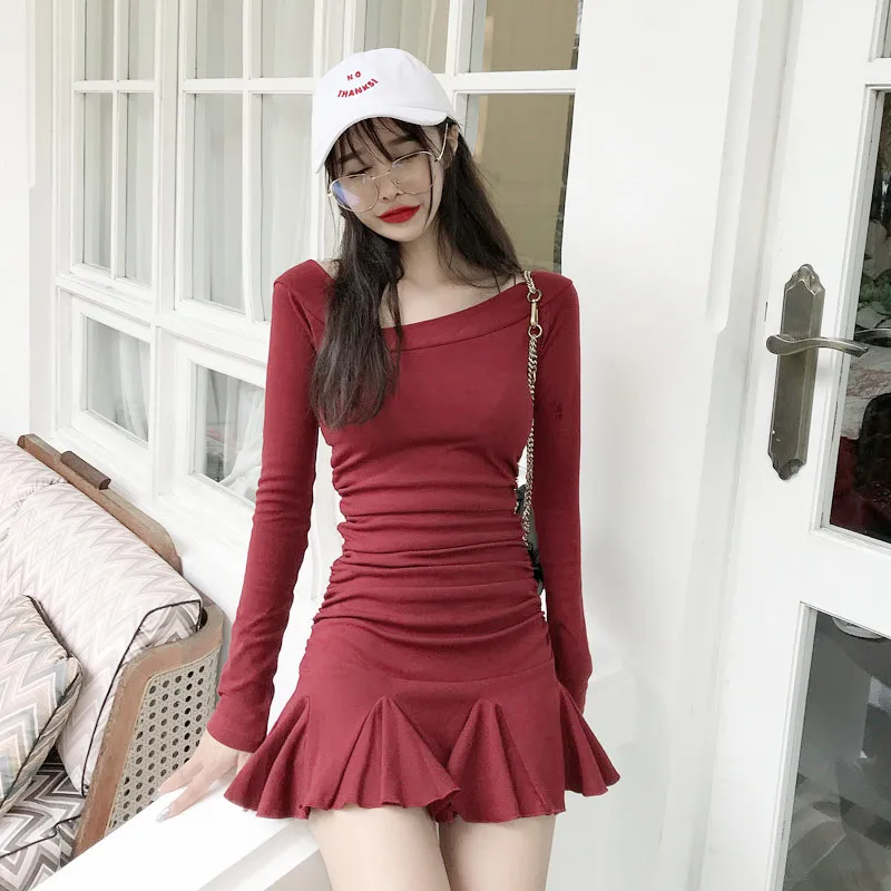 2021 Spring And Autumn Folds Ruffled Fishtail Short Skirt High Waist Strapless Long-Sleeved Dress Shorts A-line Skirt Slim Dress
2021 Spring And Autumn Folds Ruffled Fishtail Short Skirt High Waist Strapless Long-Sleeved Dress Shorts A-line Skirt Slim Dress