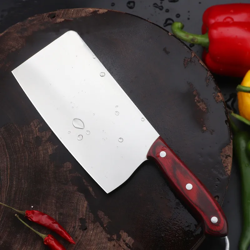 Stainless Steel Kitchen Knife Meat Chopping Cleaver Slicing Vegetable Chinese Chef Kitchen Accessories Professional Chopper Tool 
Stainless Steel Kitchen Knife Meat Chopping Cleaver Slicing Vegetable Chinese Chef Kitchen Accessories Professional Chopper Tool
