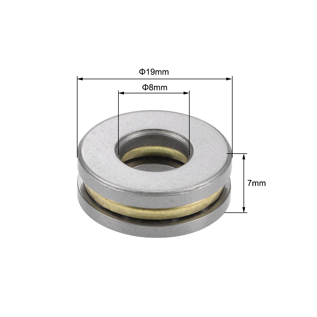 uxcell 10 Pcs F8-19M Miniature Thrust Ball Bearings 8mm x 19mm x 7mm Chrome Steel with Washers for Home Garden DIY
uxcell 10 Pcs F8-19M Miniature Thrust Ball Bearings 8mm x 19mm x 7mm Chrome Steel with Washers for Home Garden DIY