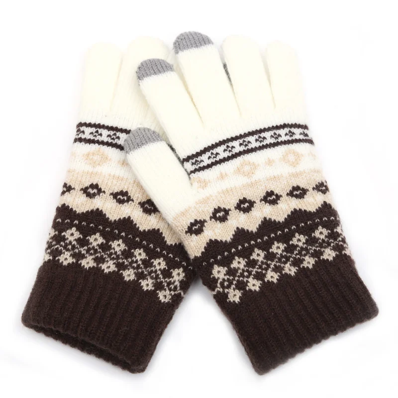 Winter Men/Women Warm Jacquard Stretch Knit Gloves Female Print Magic Accessories Wool Full Finger Gloves Thicken Mittens
Winter Men/Women Warm Jacquard Stretch Knit Gloves Female Print Magic Accessories Wool Full Finger Gloves Thicken Mittens