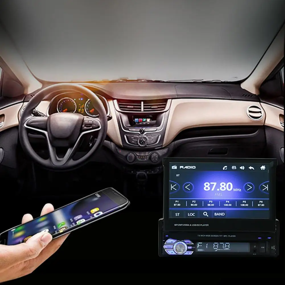 SWM In-dash 7in Touch Screen Bluetooth Car Stereo MP5 MP3 Player FM Radio USB/TF/AUX
SWM In-dash 7in Touch Screen Bluetooth Car Stereo MP5 MP3 Player FM Radio USB/TF/AUX