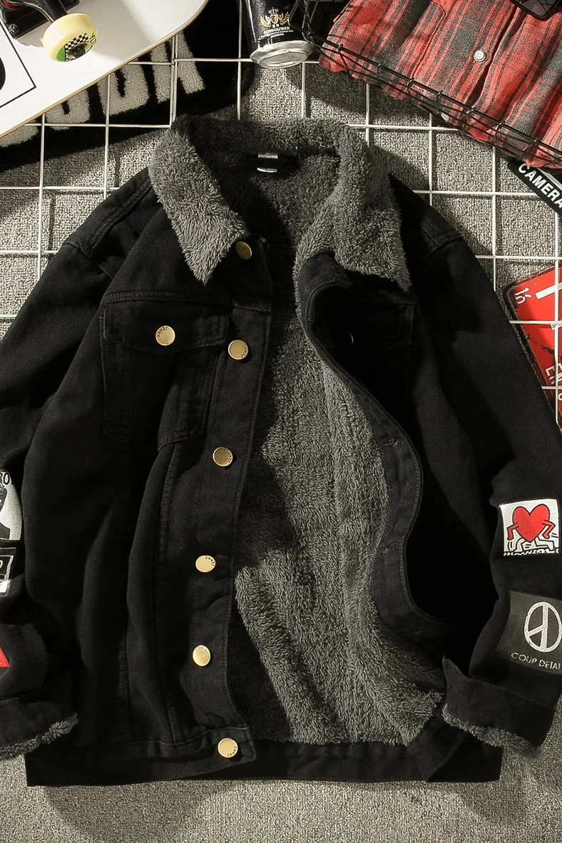 Men Light Blue Winter Jean Jackets Outerwear Warm Denim Coats Pop Men Large Size Wool Liner Thicker Winter Denim Jackets Size5XL
Men Light Blue Winter Jean Jackets Outerwear Warm Denim Coats Pop Men Large Size Wool Liner Thicker Winter Denim Jackets Size5XL