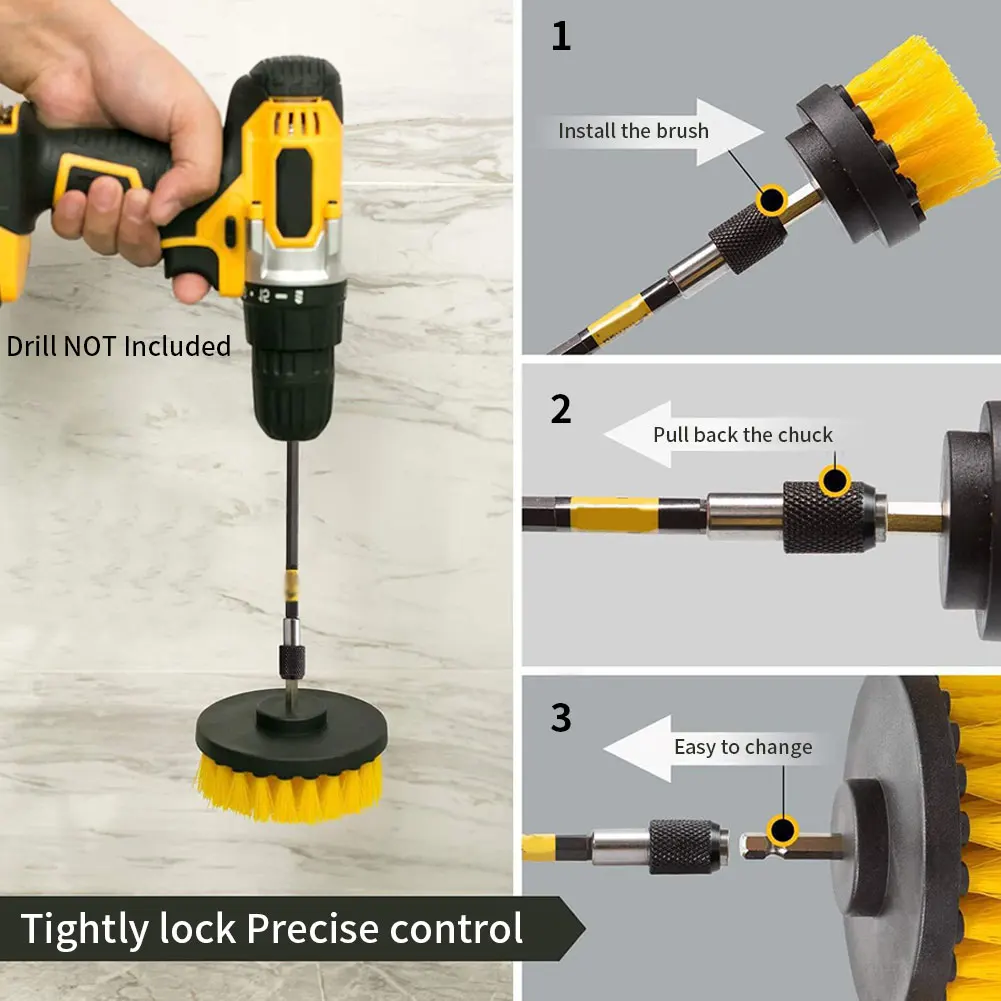 Drill Brush Toilet Car Cleaning Tools Silicone Toilet Household Cleaning Brush Drill Brush With Extender For Cleaner Brushes
Drill Brush Toilet Car Cleaning Tools Silicone Toilet Household Cleaning Brush Drill Brush With Extender For Cleaner Brushes