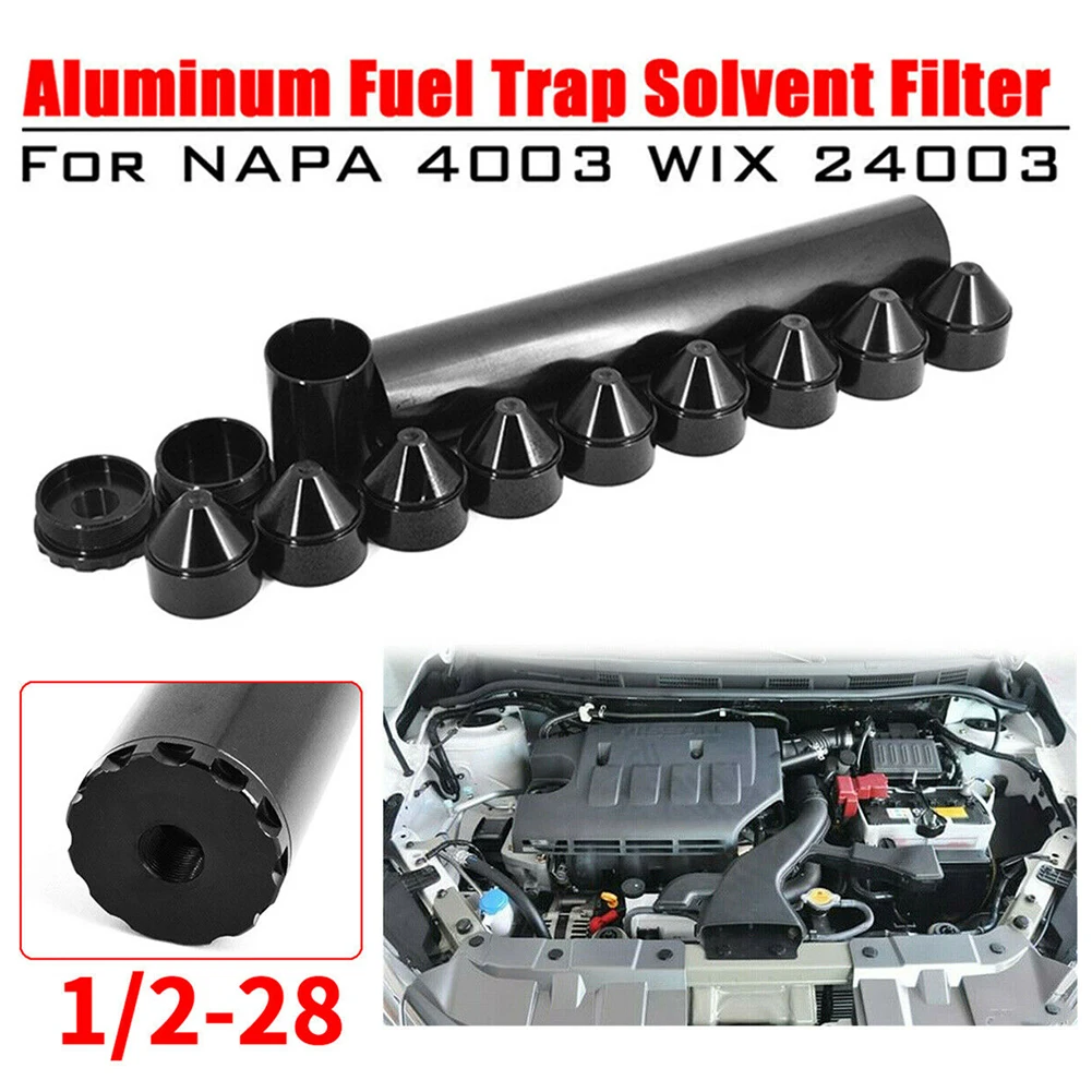 13PCS 10-inch Aluminum Oil Fuel Filters Solvent Trap Thread 1/2-28 5/8-24 for NAPA 4003 WIX 24003 254x43x43 mm/10x1.69x1.69 in
13PCS 10-inch Aluminum Oil Fuel Filters Solvent Trap Thread 1/2-28 5/8-24 for NAPA 4003 WIX 24003 254x43x43 mm/10x1.69x1.69 in