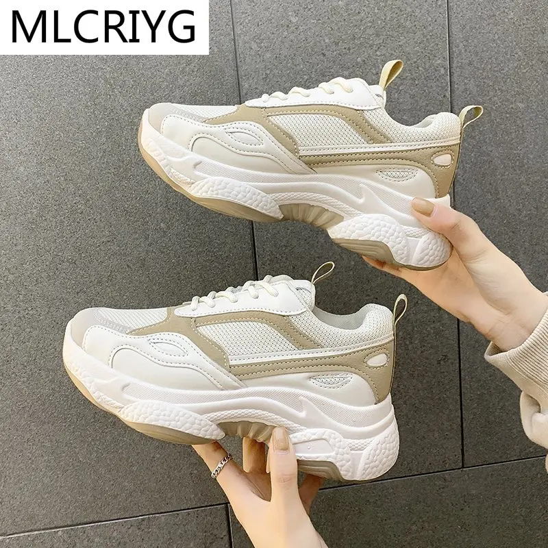 Women's Shoes Comfortable Breathable Mesh Casual Shoes Spring Women's Color Matching Lace-up Non-slip Wear-resistant Sneakers
Women's Shoes Comfortable Breathable Mesh Casual Shoes Spring Women's Color Matching Lace-up Non-slip Wear-resistant Sneakers