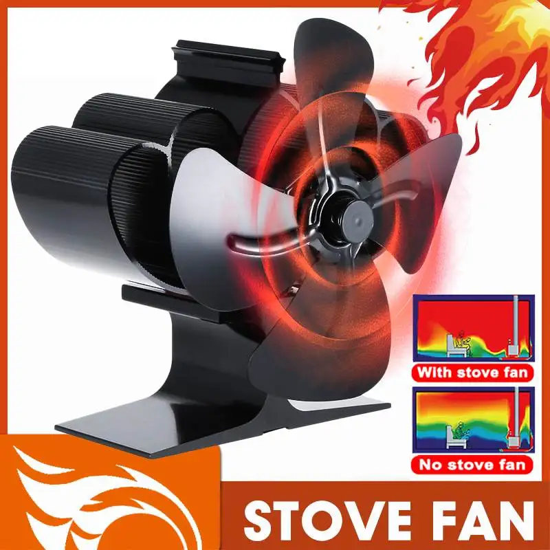 1100rpm Black Fireplace 4 Blades Heat Powered Stove Fan Wood Log Burner Quiet Heat Distribution Fireplace Fan Firewood Stove Fan
1100rpm Black Fireplace 4 Blades Heat Powered Stove Fan Wood Log Burner Quiet Heat Distribution Fireplace Fan Firewood Stove Fan