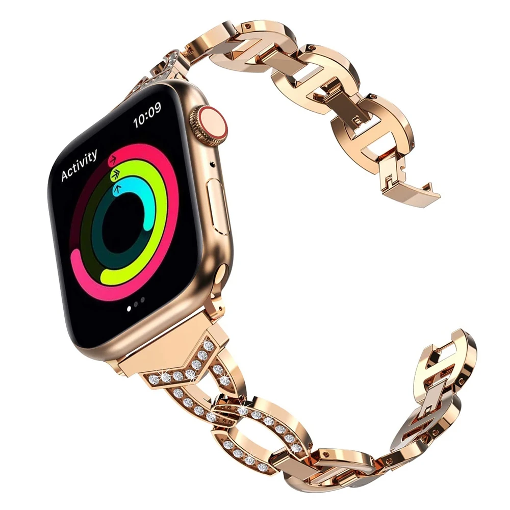 Браслет pulseira для apple watch 5 4 band 40 мм 44 мм, ремешок для iwatch 3 38 мм 42 мм, Ювелирное Украшение, браслет со сверкающими бриллиантами
Браслет pulseira для apple watch 5 4 band 40 мм 44 мм, ремешок для iwatch 3 38 мм 42 мм, Ювелирное Украшение, браслет со сверкающими бриллиантами