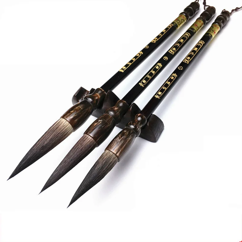 3pcs/lot calligraphy pen bear hair hard lian brush writing brush set Chinese landscape painting ink brush pen painting supplies
3pcs/lot calligraphy pen bear hair hard lian brush writing brush set Chinese landscape painting ink brush pen painting supplies
