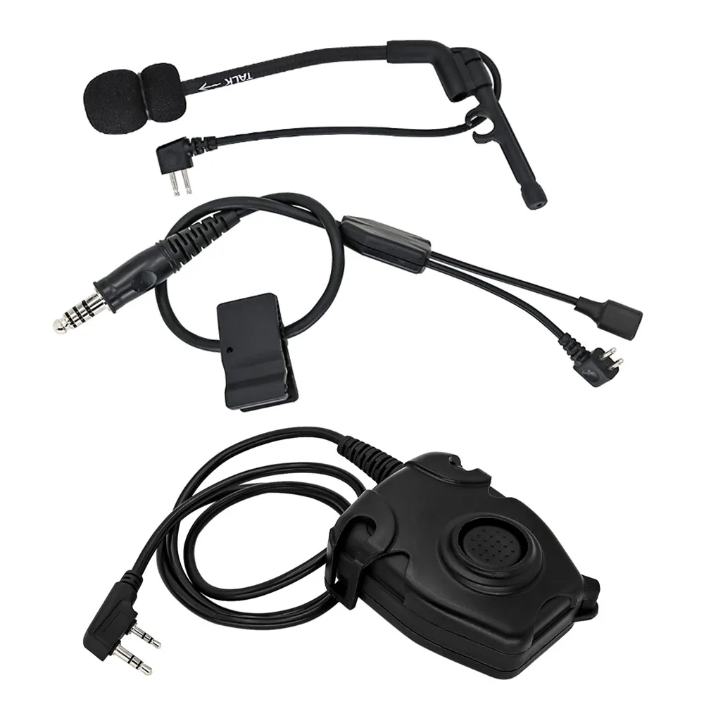 Tactical Headset Y-line Kit Equipped with PELTOR PTT and Comtac Headset Microphone Suitable for Comtac Shooting Headphone
Tactical Headset Y-line Kit Equipped with PELTOR PTT and Comtac Headset Microphone Suitable for Comtac Shooting Headphone