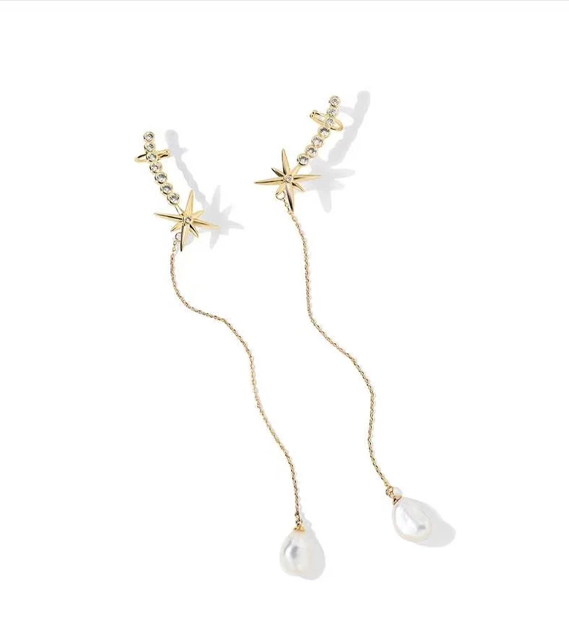 Pearl earrings long earrings tassel temperament Korean version of wild earrings ear bone clip exaggerated Fashion Stud Earrings
Pearl earrings long earrings tassel temperament Korean version of wild earrings ear bone clip exaggerated Fashion Stud Earrings