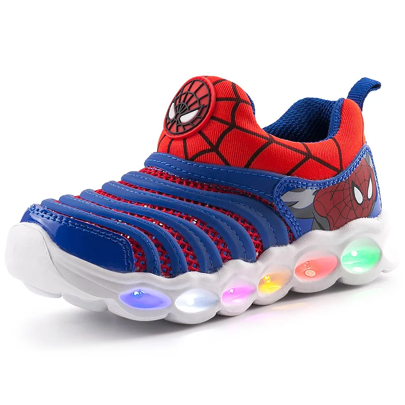 Disney Spider-Man frozen cartoon children's luminous sneakers light shoes Caterpillar boys and girls running shoes soft bottom
Disney Spider-Man frozen cartoon children's luminous sneakers light shoes Caterpillar boys and girls running shoes soft bottom