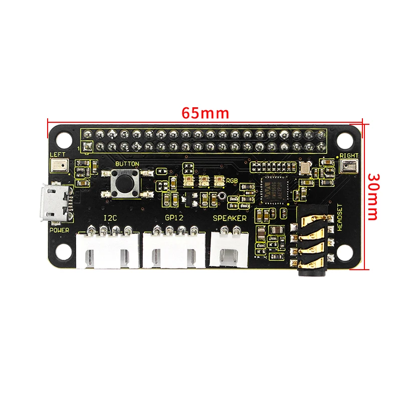 Raspberry Pi 4 Model B ReSpeaker 2-Mics Hat Intelligent Voice Module Dual Microphone Array for Raspberry Pi 4B /3B+ /3B
Raspberry Pi 4 Model B ReSpeaker 2-Mics Hat Intelligent Voice Module Dual Microphone Array for Raspberry Pi 4B /3B+ /3B