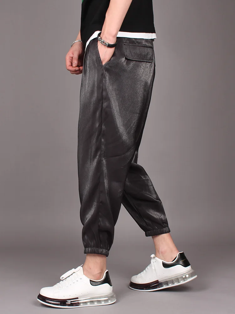 M-3XL!Original tide brand loose feet harem pants men's hair stylist beam feet casual pants summer trend Tencel nine pants .
M-3XL!Original tide brand loose feet harem pants men's hair stylist beam feet casual pants summer trend Tencel nine pants .