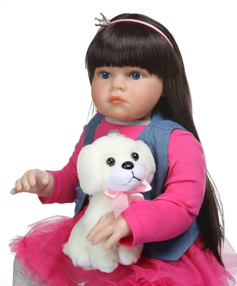 70cm Handmade Baby Girls Dolls Realistic Soft Silicone Reborn Toddler Dolls Lifelike Vinyl bebe Princess Dolls Toys for Kids
70cm Handmade Baby Girls Dolls Realistic Soft Silicone Reborn Toddler Dolls Lifelike Vinyl bebe Princess Dolls Toys for Kids