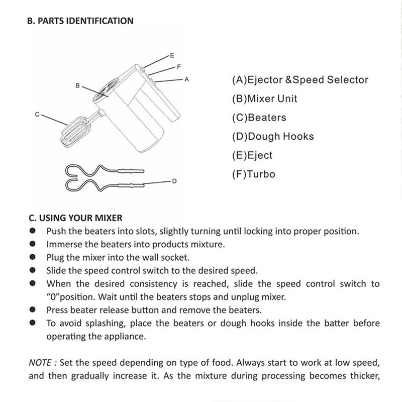 SOKANY 300W 5 Speed Stainless Steel Portable Baking Hand Mixer Electric Egg Beater Blender
SOKANY 300W 5 Speed Stainless Steel Portable Baking Hand Mixer Electric Egg Beater Blender