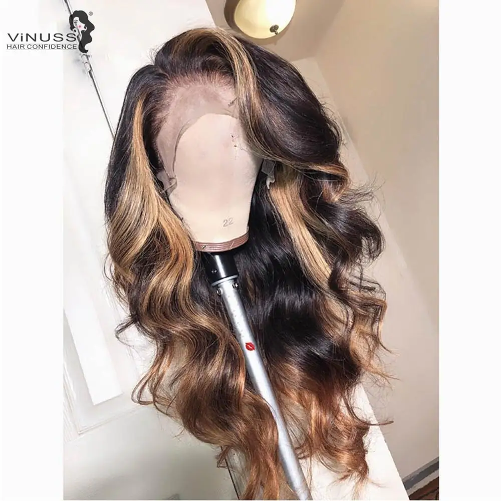 Vinuss T1B/27 Human Hair Wig Body Wave Highlight Color 13x6 Lace Front Wigs Pre Plucked With Baby Hair For Black Women
Vinuss T1B/27 Human Hair Wig Body Wave Highlight Color 13x6 Lace Front Wigs Pre Plucked With Baby Hair For Black Women