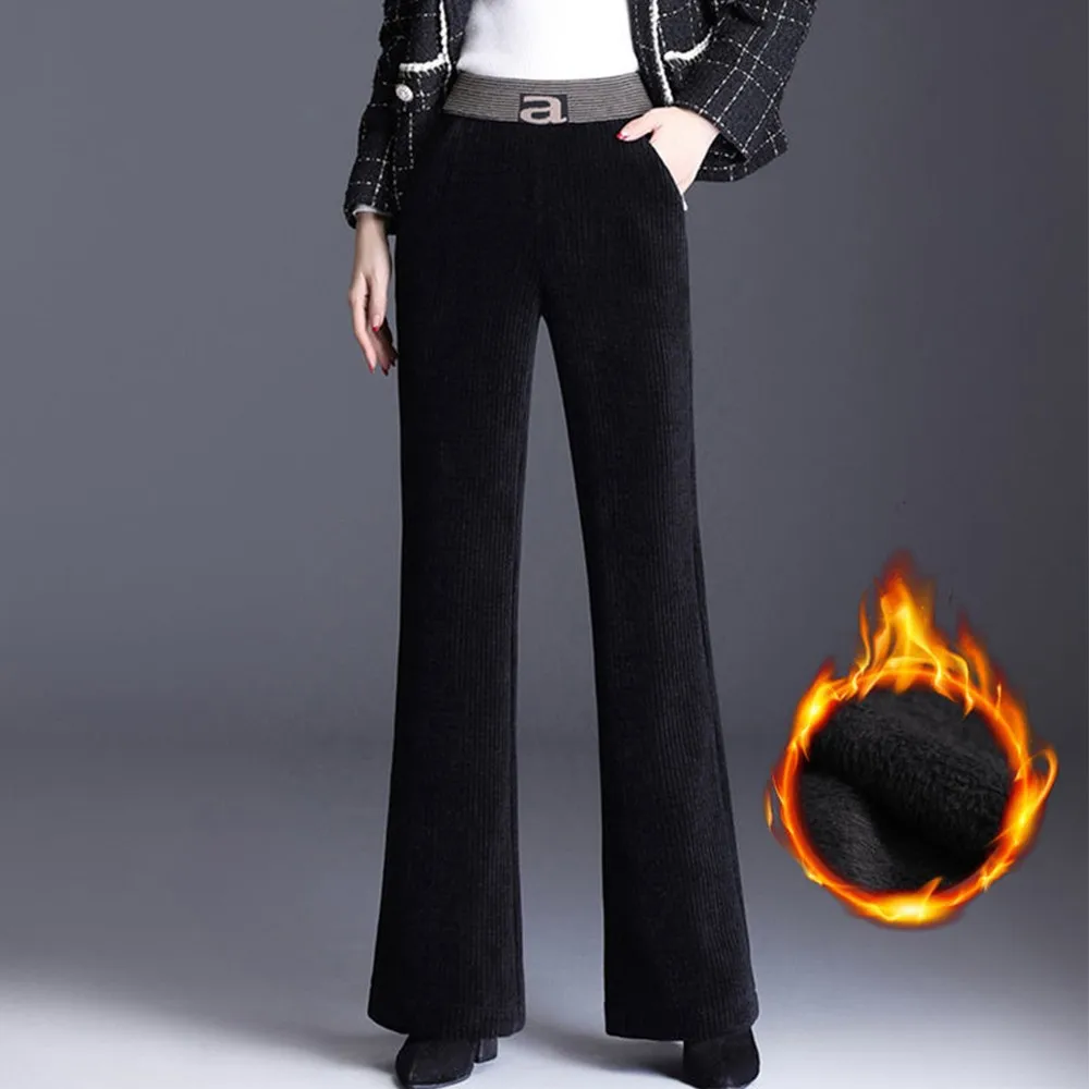 Women Casual Corduroy Wide Leg Pant Fall Winter High Waist Warm Loose Straight Pant Female New Thicken Velvet Flare Trouser New
Women Casual Corduroy Wide Leg Pant Fall Winter High Waist Warm Loose Straight Pant Female New Thicken Velvet Flare Trouser New