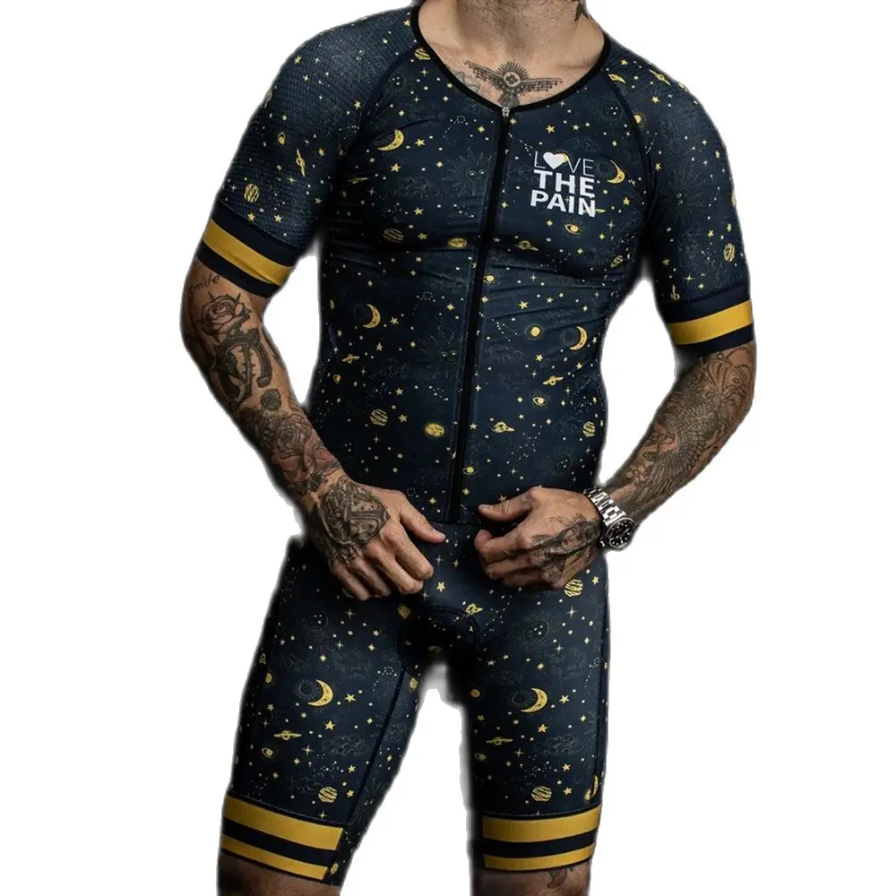 Love The Pain Men Skinsuit Triathlon Speedsuit Trisuit Short Sleeve Speedsuit Maillot Ciclismo Highway Team Sports Jumpsuit 2021
Love The Pain Men Skinsuit Triathlon Speedsuit Trisuit Short Sleeve Speedsuit Maillot Ciclismo Highway Team Sports Jumpsuit 2021