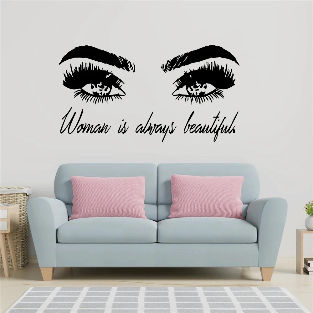 Beauty Stickers Eyes Vinyl Wall Sticker For Beauty Salon Decor Wall Decal Girl Bedroom Vinyl Wallpaper Stickers
Beauty Stickers Eyes Vinyl Wall Sticker For Beauty Salon Decor Wall Decal Girl Bedroom Vinyl Wallpaper Stickers