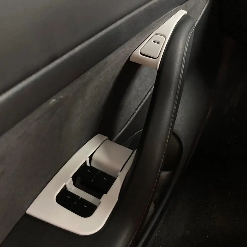 14 шт. жемчужно белый для Tesla Model 3 панель подлокотника межкомнатных дверей и окон