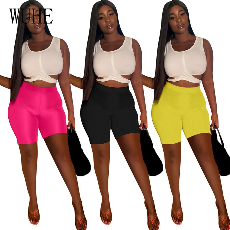 WUHE Tracksuits Casual 2 Piece Suits Bandage V Neck Sleeveless Off Shoulder Top Tight Short Pants Sports Fitness Club Outfits
WUHE Tracksuits Casual 2 Piece Suits Bandage V Neck Sleeveless Off Shoulder Top Tight Short Pants Sports Fitness Club Outfits
