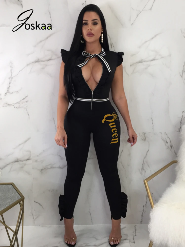 Joskaa Solid Women Rompers Lace Up Letter Sleeveless Autumn Jumpsuit Oversized Skinny Waveselvedge Sexy Streetwear Casual Oneise
Joskaa Solid Women Rompers Lace Up Letter Sleeveless Autumn Jumpsuit Oversized Skinny Waveselvedge Sexy Streetwear Casual Oneise