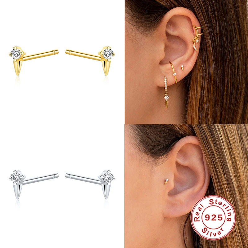 Canner Fashion Personalized S925 Sterling Silver Stud Earrings With Punk Style Studs And Zircon Tide Earrings For Women Jewelry
Canner Fashion Personalized S925 Sterling Silver Stud Earrings With Punk Style Studs And Zircon Tide Earrings For Women Jewelry
