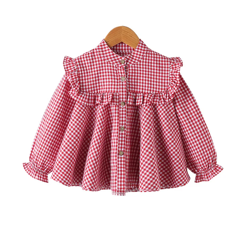 Little Girls Cute Blouse Kids Shirt Loose Girl Shirt Long Sleeve Kids Clothing Red Plaid Kids Blouse Spring Shirts for Girls Top
Little Girls Cute Blouse Kids Shirt Loose Girl Shirt Long Sleeve Kids Clothing Red Plaid Kids Blouse Spring Shirts for Girls Top