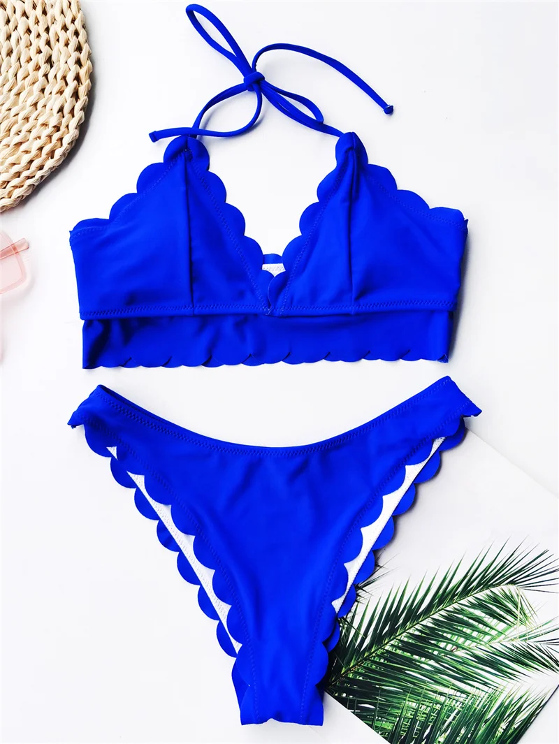 2021 Sexy Women High Waist Bikini Swimsuit Wave Edge Swimwear Female Thong Brazilian Biquini Bikini Set Bathing Suit Bather
2021 Sexy Women High Waist Bikini Swimsuit Wave Edge Swimwear Female Thong Brazilian Biquini Bikini Set Bathing Suit Bather