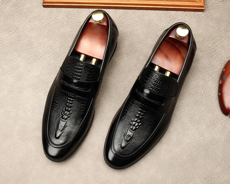2020 Autumn New Mens Loafers For Wedding Party Dance Black Wine Red Genuine Leather Slip On Men's Dress Shoes Casual Business
2020 Autumn New Mens Loafers For Wedding Party Dance Black Wine Red Genuine Leather Slip On Men's Dress Shoes Casual Business