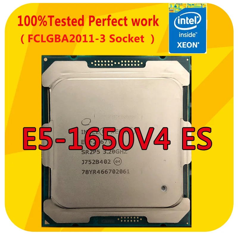 Φ QK3M Intel Xeon ES E5-1650V4 3 6 GHZ 6-Cores 15M Smart Cache ЦПУ процессор для материнской платы x99 |