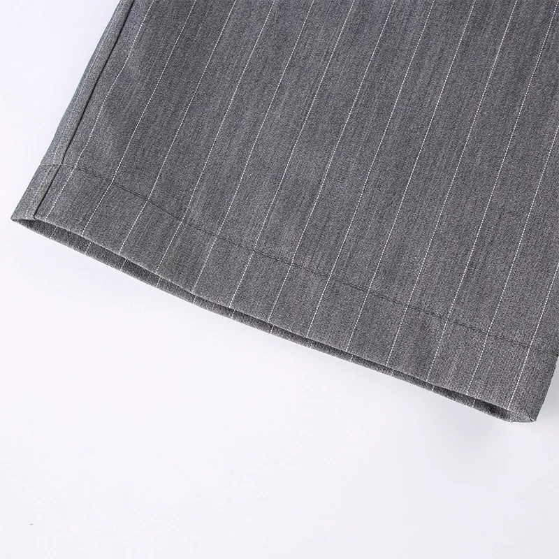 Women Office Lady Khaki Striped Straight Suit Pants Loose 90s Baggy Grey Sweatpants Joggers Ladies Capris Pocket Long Trousers
Women Office Lady Khaki Striped Straight Suit Pants Loose 90s Baggy Grey Sweatpants Joggers Ladies Capris Pocket Long Trousers