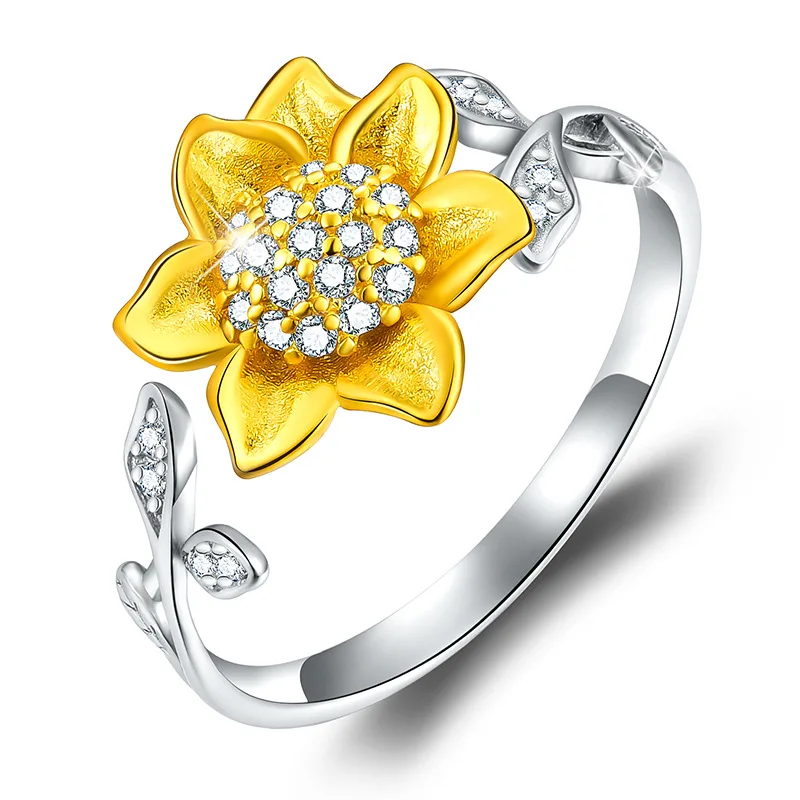 Women Ring Set Exclusive Design S925 Sunflower Inlaid Zircon Rings 925 Sterling Silver Women Party Ring A Birthday Present
Women Ring Set Exclusive Design S925 Sunflower Inlaid Zircon Rings 925 Sterling Silver Women Party Ring A Birthday Present