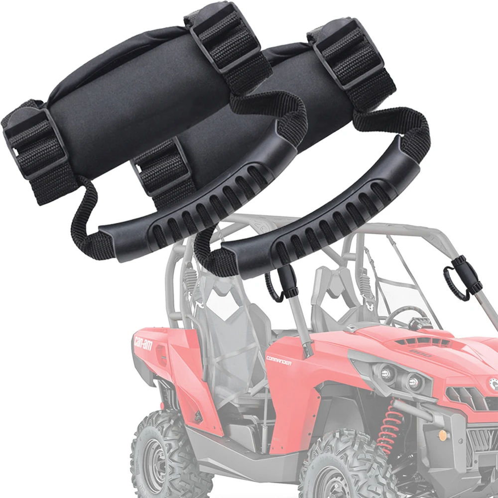 

Рулонная рукоятка ATV UTV, 2 шт., для диаметра 2,24 дюйма, рулонные стержни и клетки, такие как Polaris-Kawasaki-Honda-Yamaha, Черная