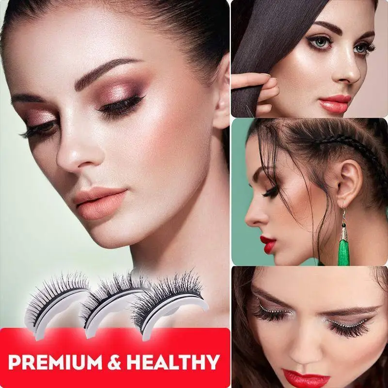 Reusable Self-Adhesive Eyelashes Multiple reversible glue-free self-adhesive pairs of false eyelashes With Box
Reusable Self-Adhesive Eyelashes Multiple reversible glue-free self-adhesive pairs of false eyelashes With Box