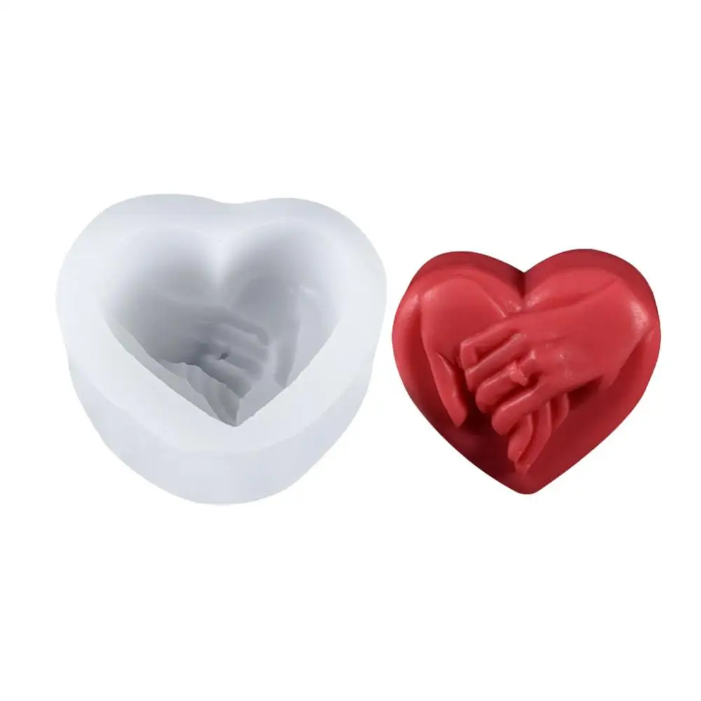 3D Silicone Candle Molds Love Shape Hold Hands Reusable Non-stick Easy Release Cube Mold Candle Making Molds For Candle Making
3D Silicone Candle Molds Love Shape Hold Hands Reusable Non-stick Easy Release Cube Mold Candle Making Molds For Candle Making