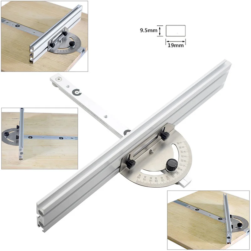 Miter Gauge Aluminum Woodworking Fence Table Saw Router Angle Miter Gauge With Tenon And Track Stop Block Woodworking DIY Tools
Miter Gauge Aluminum Woodworking Fence Table Saw Router Angle Miter Gauge With Tenon And Track Stop Block Woodworking DIY Tools