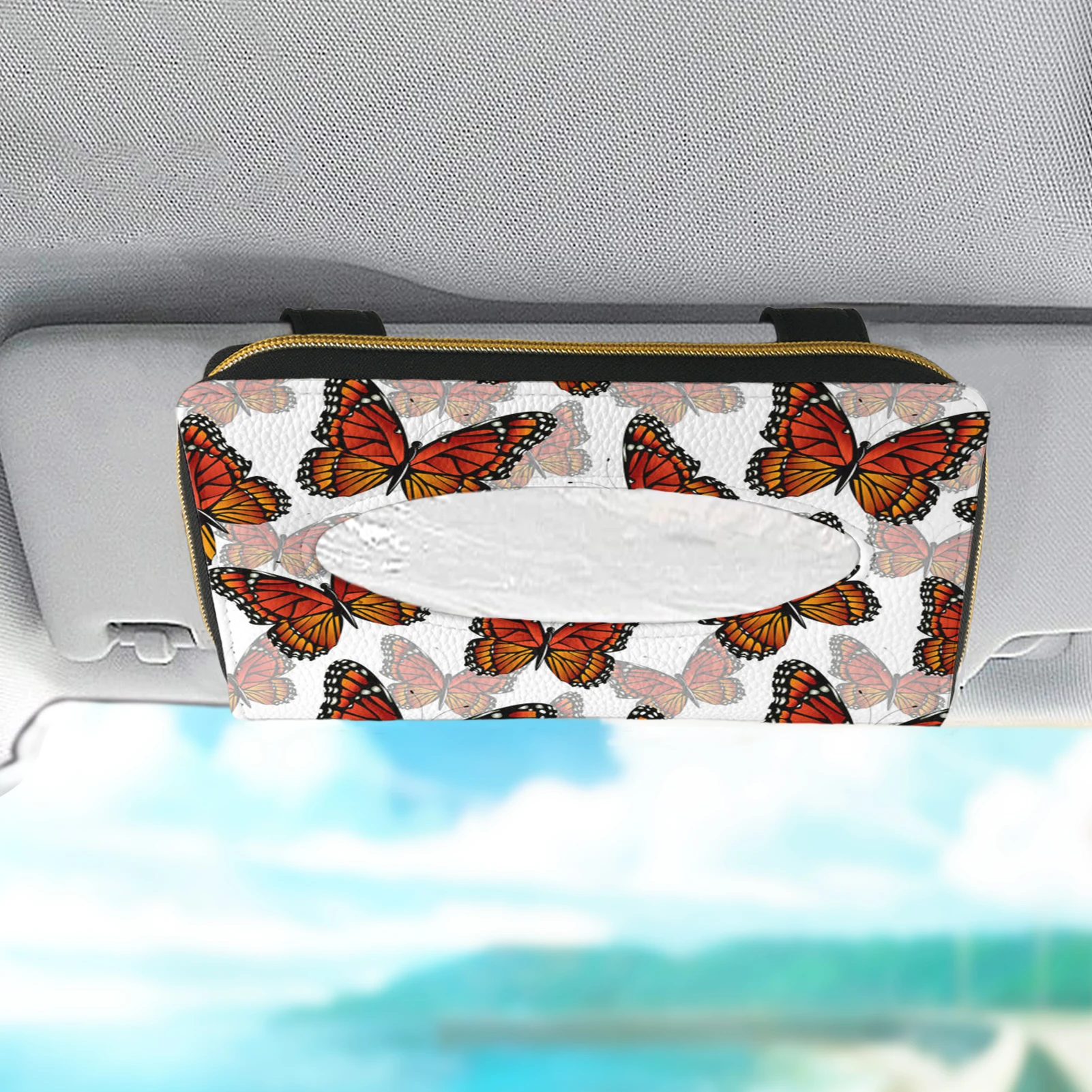 High-end Creative Car Tissue Box Car Sun Visor Tissue Box Holder Butterfly Pattern Tissue Box Sets Holder Auto Interior 2021 Hot
High-end Creative Car Tissue Box Car Sun Visor Tissue Box Holder Butterfly Pattern Tissue Box Sets Holder Auto Interior 2021 Hot