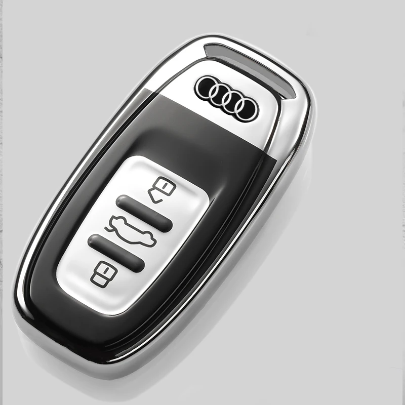 1 шт. 16x6мм наклейка на ключ от автомобиля эмблема для Audi a3 a4 a5 a6 a7 a8 b5 b6 b7 b8 c6 c7 c8 8v 8p