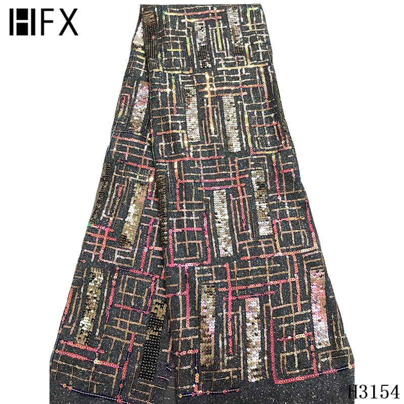 HFX 2020 navy Color African Lace Fabrics Sequence Lace Latest French Tulle Mesh Lace Fabric for Women Sequins Fabric Lace H3154
HFX 2020 navy Color African Lace Fabrics Sequence Lace Latest French Tulle Mesh Lace Fabric for Women Sequins Fabric Lace H3154